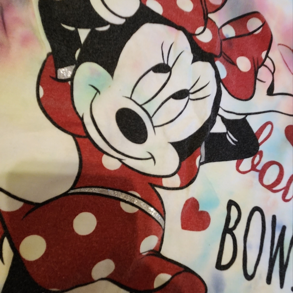 Disney handmade tie dye shirt Minnie Mouse girls size 5T/6T